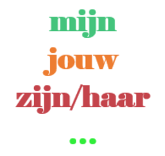 Zaimek dzierżawczy w języku niderlandzkim- Het bezittelijk voornaamwoord in het Nederlands [wideo]